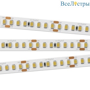 Светодиодная лента Arlight 17W/m 168LED/m 2835SMD теплый белый 5M 025149(2)