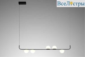 Подвесная светодиодная люстра Arte Lamp Poplar A2174SP-5BK