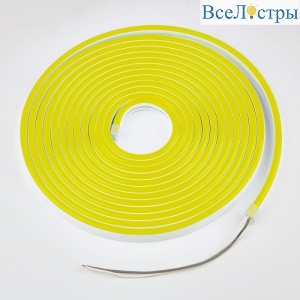 Светодиодная лента Uniel ULS-N11-2835-120LED/m-8mm-IP67-DC24V-10W/m-15M-YELLOW катушка в герметичной упаковке