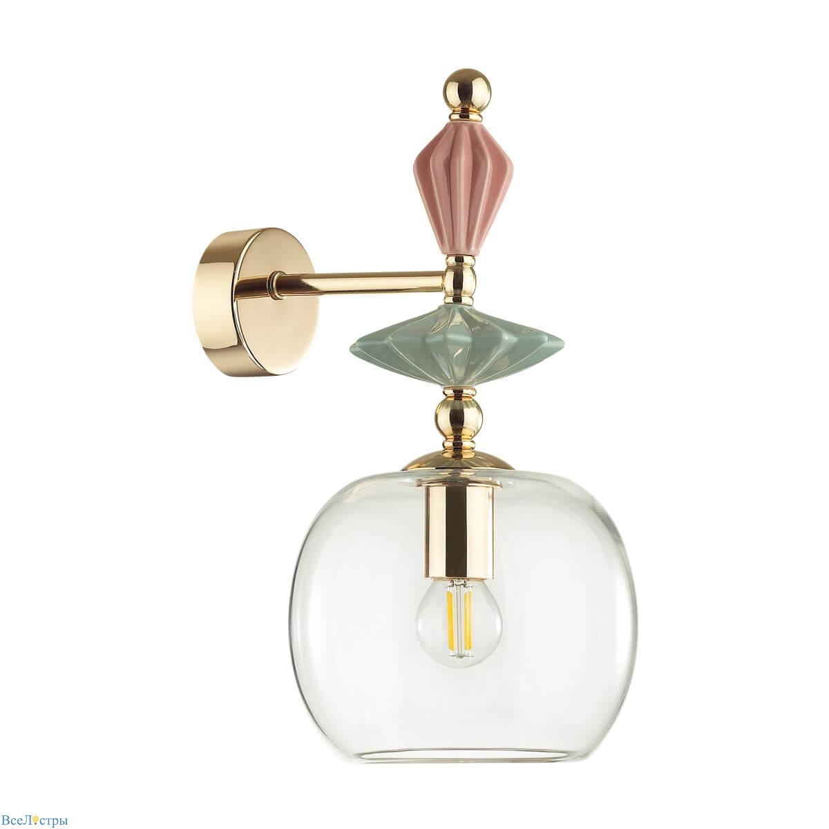 бра odeon light classic bizet 4855/1wb