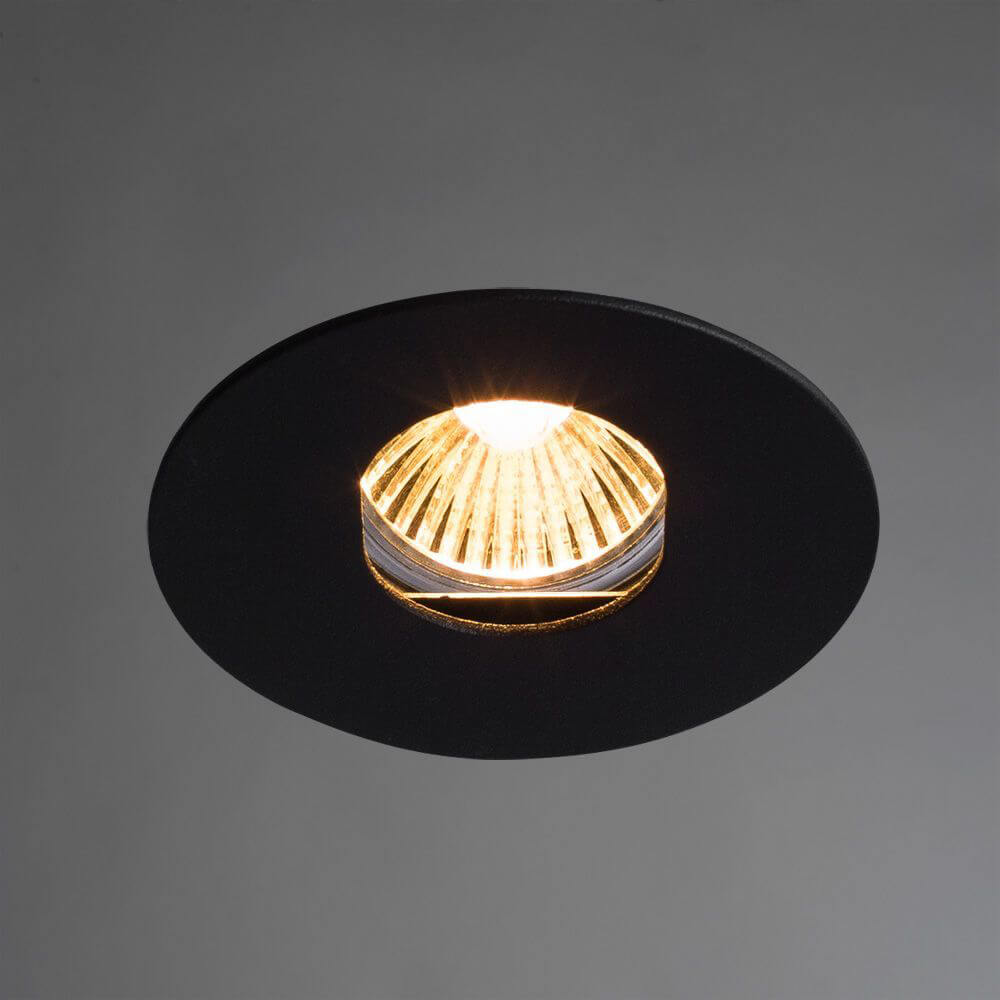 встраиваемый светильник arte lamp accento a3219pl-1bk