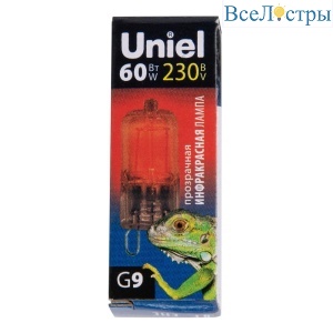 Лампа галогенная инфракрасная Uniel JCD-IR-60/G9 UL-00011416