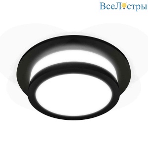 Комплект встраиваемого светильника Ambrella light Techno Spot XC7622041 SBK/FR черный песок/белый матовый (C7622, N7121)