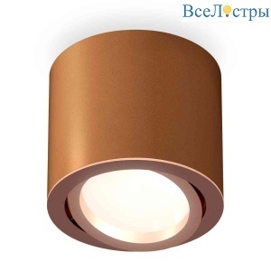 Комплект накладного светильника Ambrella light Techno Spot XS7404002 SCF/PPG кофе песок/золото розовое полированное (C7404, N7005)