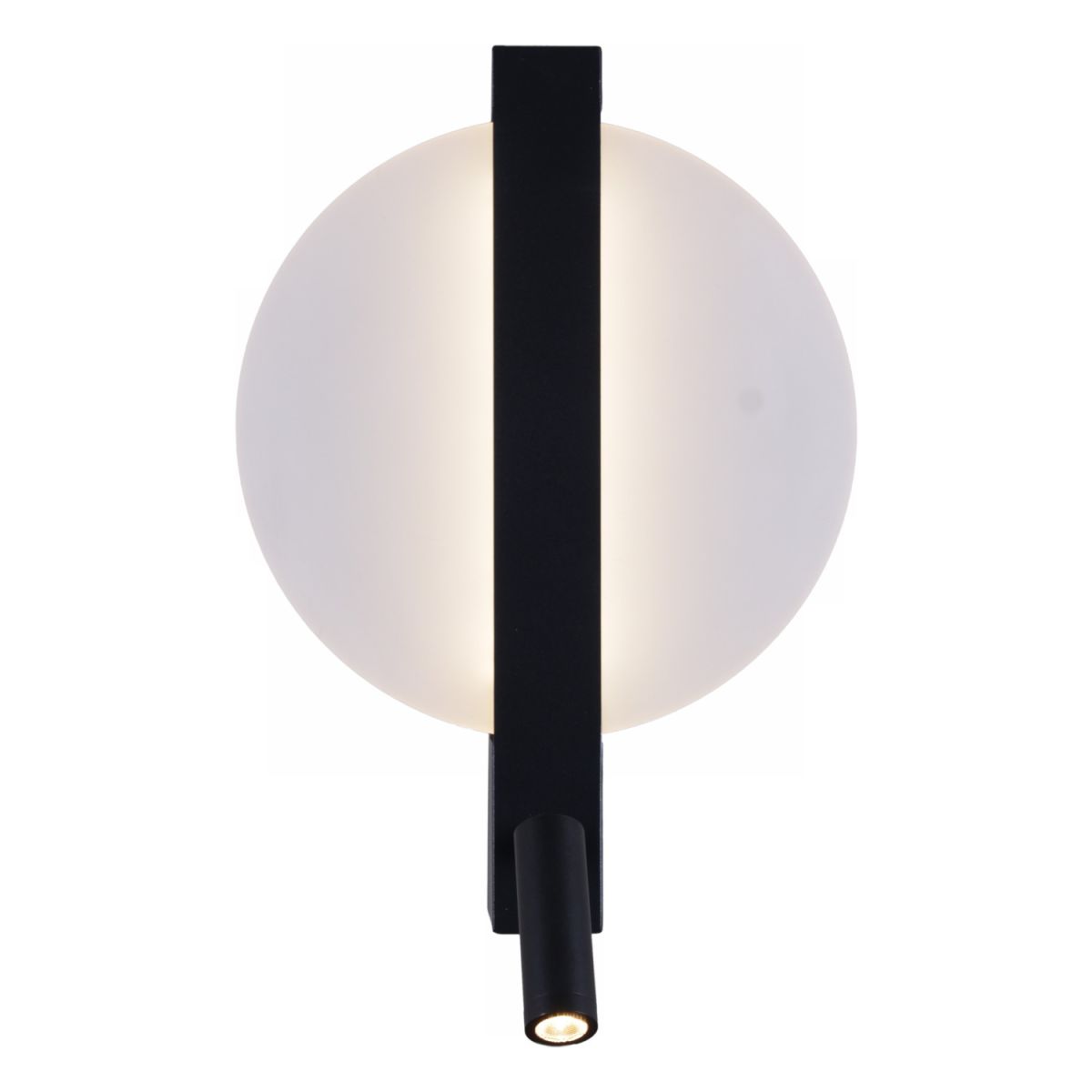 настенный светильник reluce 86212-9.2-001ct led8+3w bk