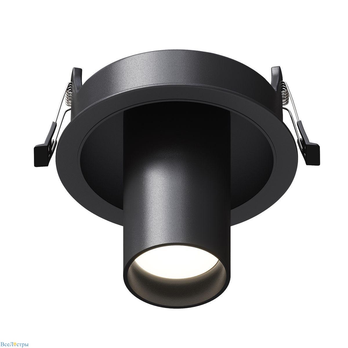 встраиваемый спот maytoni technical focus s c048cl-01-gu10-b