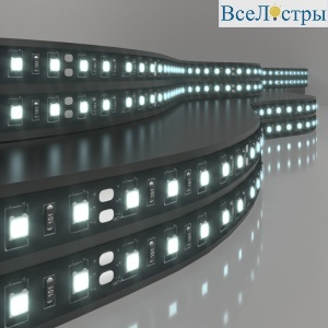 Светодиодная лента Elektrostandard 24V 14,4W 60Led 5050 IP20 холодный белый, Black, 5м 4690389172205