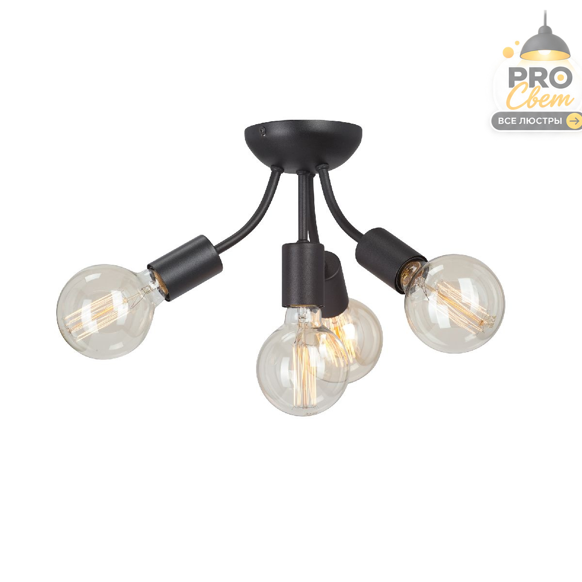 потолочная люстра vitaluce v3927-1/4pl