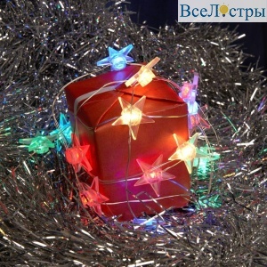 Светодиодная гирлянда Feron Звездочки USB разноцветная без мерцания CL572 41649