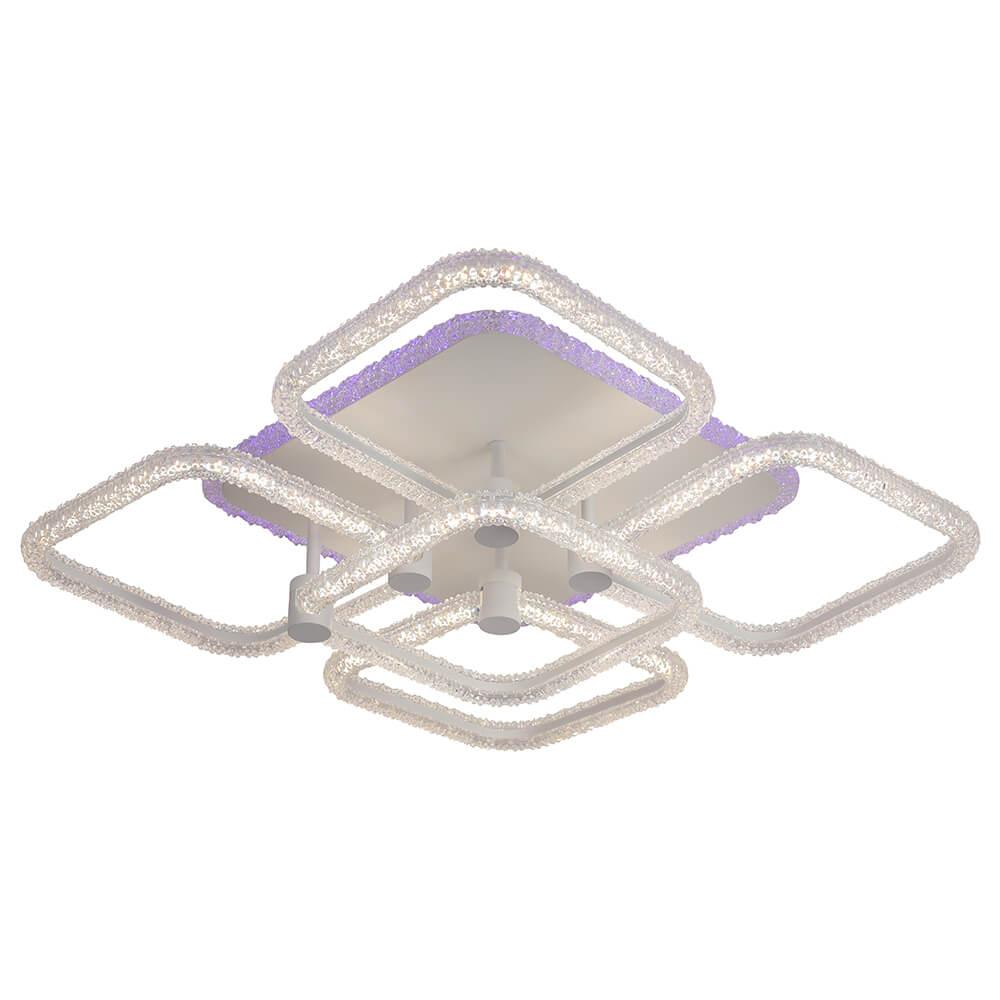 потолочная светодиодная люстра profit light 8049/4+1 wht