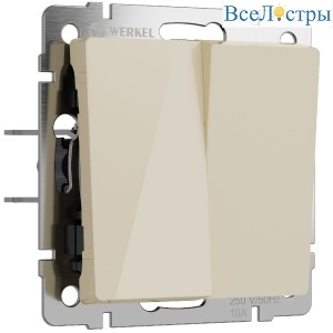 Выключатель двухклавишный Werkel 4690389197024 W1120043 a064056