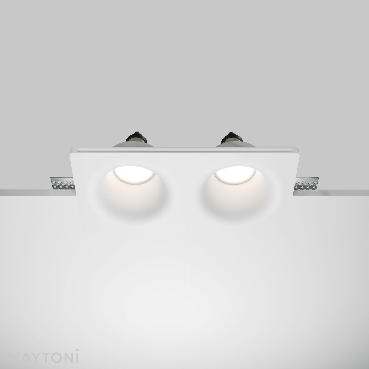 встраиваемый светильник maytoni gyps modern dl002-dw-02-w