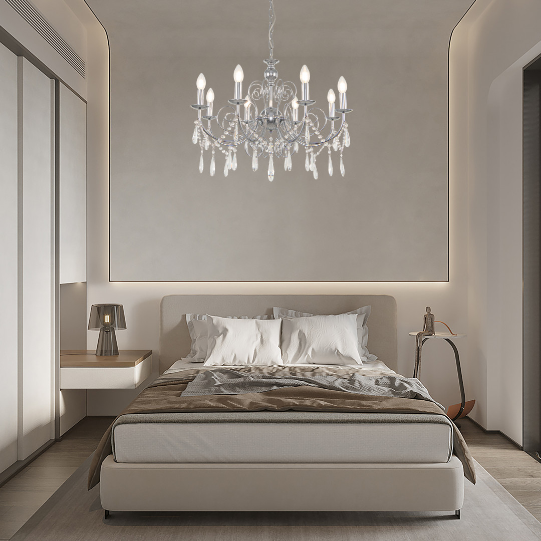 подвесная люстра arte milano 345620/8 cr