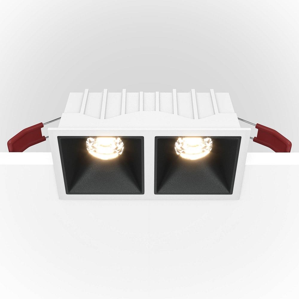 встраиваемый светильник maytoni alfa led dl043-02-10w4k-sq-wb