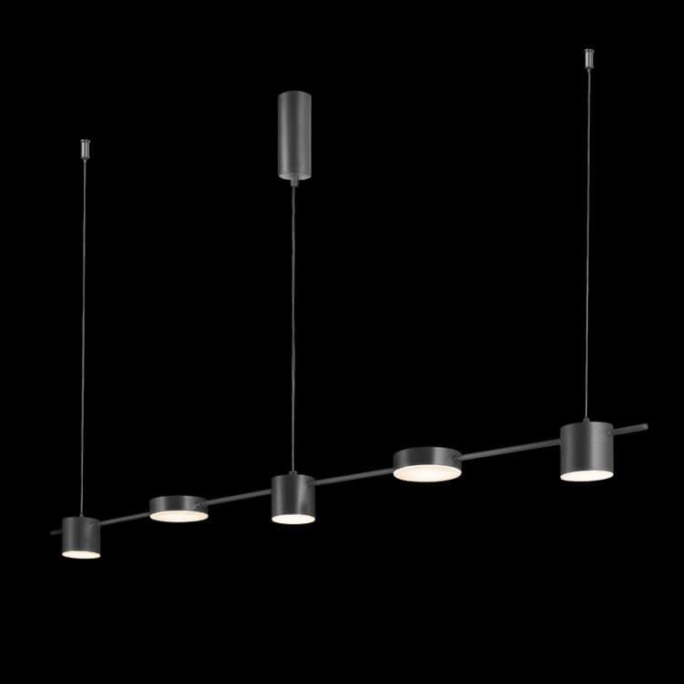 подвесной светодиодный светильник crystal lux tristan sp5 l1200 black