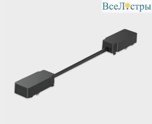Коннектор гибкий угловой для магнитного шинопровода Italline IT09-9027 black