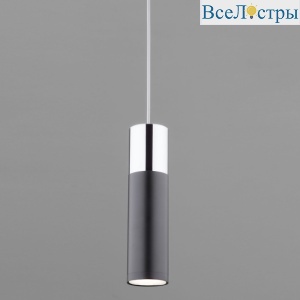 Подвесной светильник Eurosvet Double Topper 50135/1 LED хром/черный