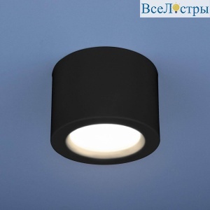 Потолочный светодиодный светильник Elektrostandard DLR026 6W 4200K черный матовый 4690389120688