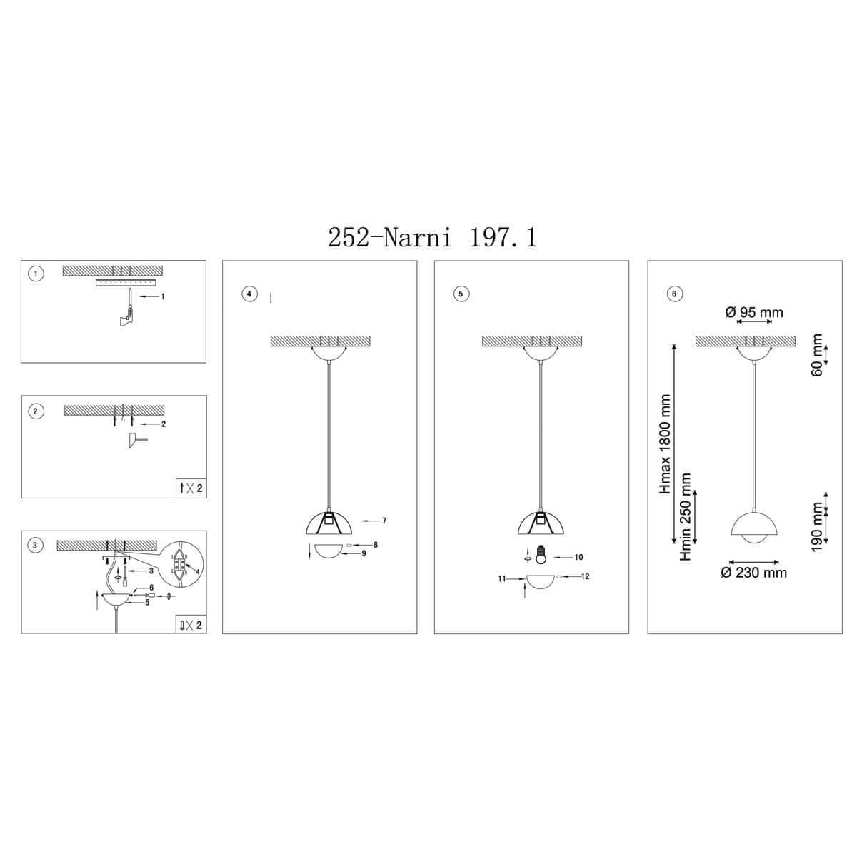 подвесной светодиодный светильник lucia tucci modena 173.1 led