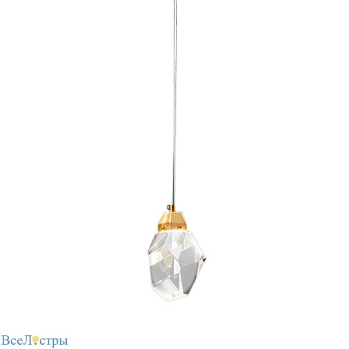 подвесной светильник crystal rock 9701p/1 brass delight collection