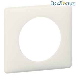 Рамка 1-постовая Legrand Celiane белая перкаль 066701