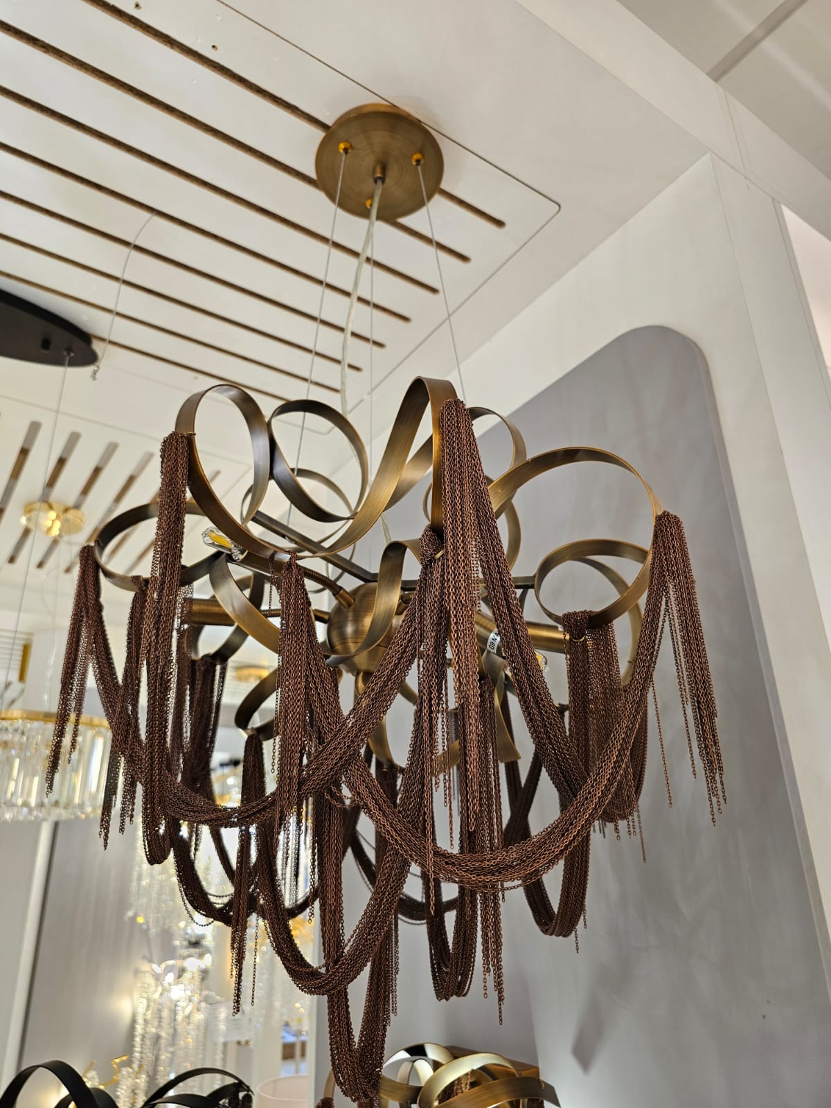 подвесная люстра odeon light chainy 5066/6