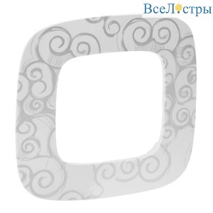 Рамка 1-постовая Legrand Valena Allure Нарцисс хром 754341