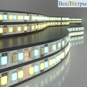 Светодиодная лента Elektrostandard 24V 16W 240Led 2835+2835 IP20 MIX теплый белый/холодный белый, 5м 4690389170232