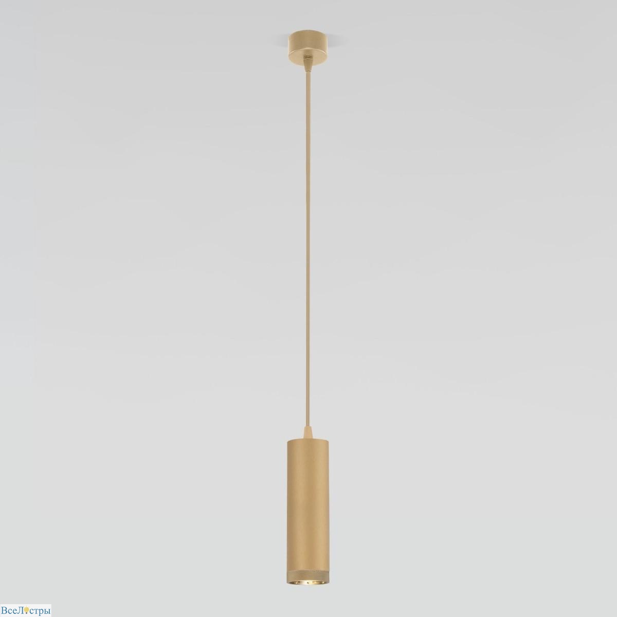 подвесной светодиодный светильник elektrostandard lead 50244 led золотой a062417