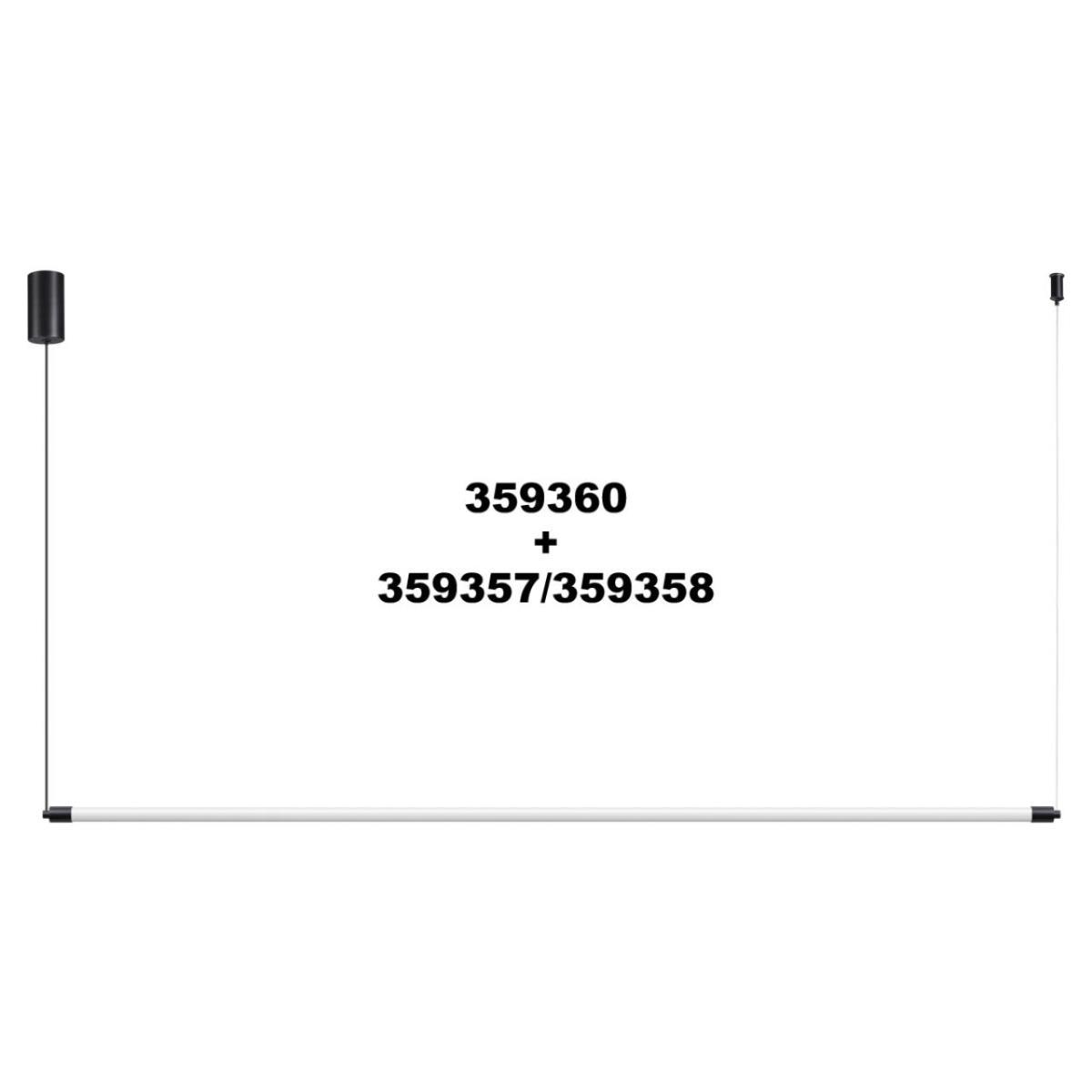 линейный светодиодный светильник novotech konst 359357