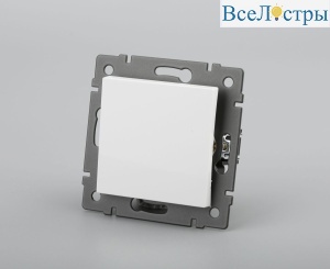 Механизм выключателя одноклавишный перекрёстный Arlight SWT-MKX1-PL-WH-V (250V, 10A) 049875