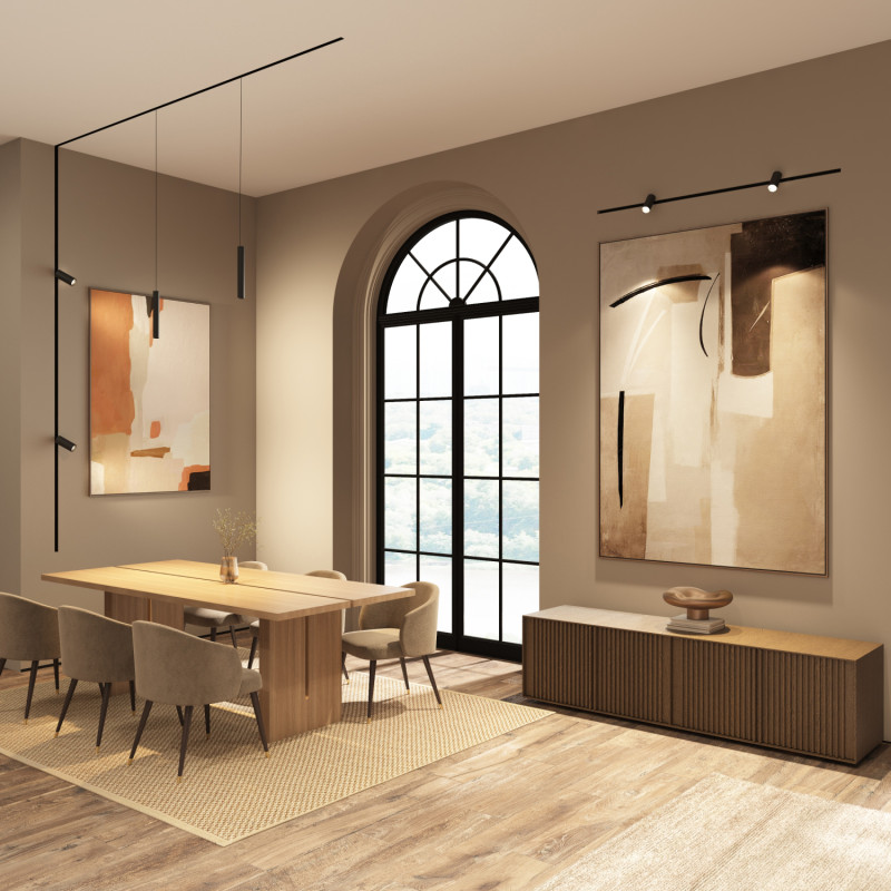 трековый светильник denkirs smart 48v spot dk8510-bk