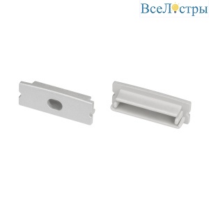 Заглушка Arlight LINE-3010 SILVER с отверстием (Пластик) 061547