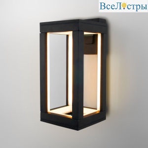 Уличный настенный светильник Elektrostandard Frame 1527 TECHNO LED черный 4690389219108 a072090