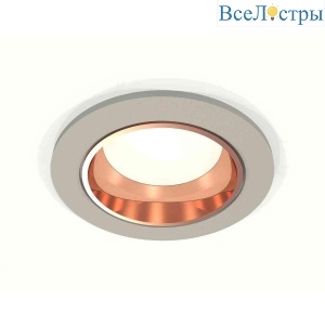 Комплект встраиваемого светильника Ambrella light Techno Spot XC6514005 SGR/PPG серый песок/золото розовое полированное (C6514, N6114)