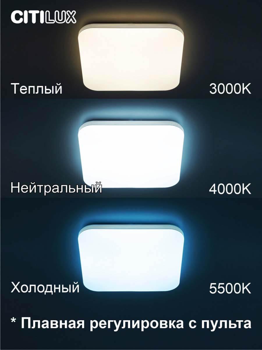 потолочный светодиодный светильник citilux симпла cl714k480g