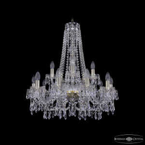 Подвесная люстра Bohemia Ivele Crystal 1403/10+5/240/h-76 G