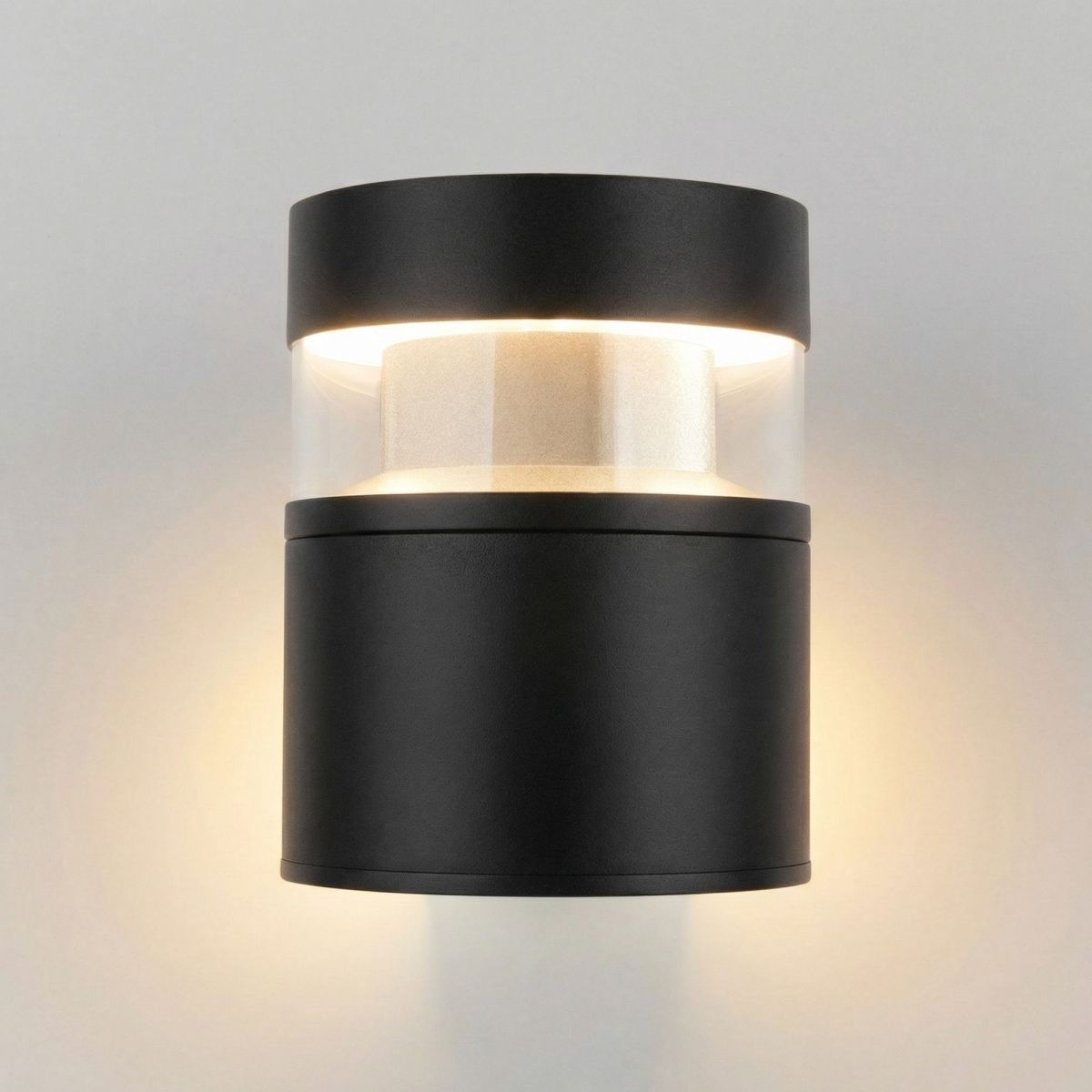 уличный настенный светильник elektrostandard 1530 techno led черный 4690389219139 a072083