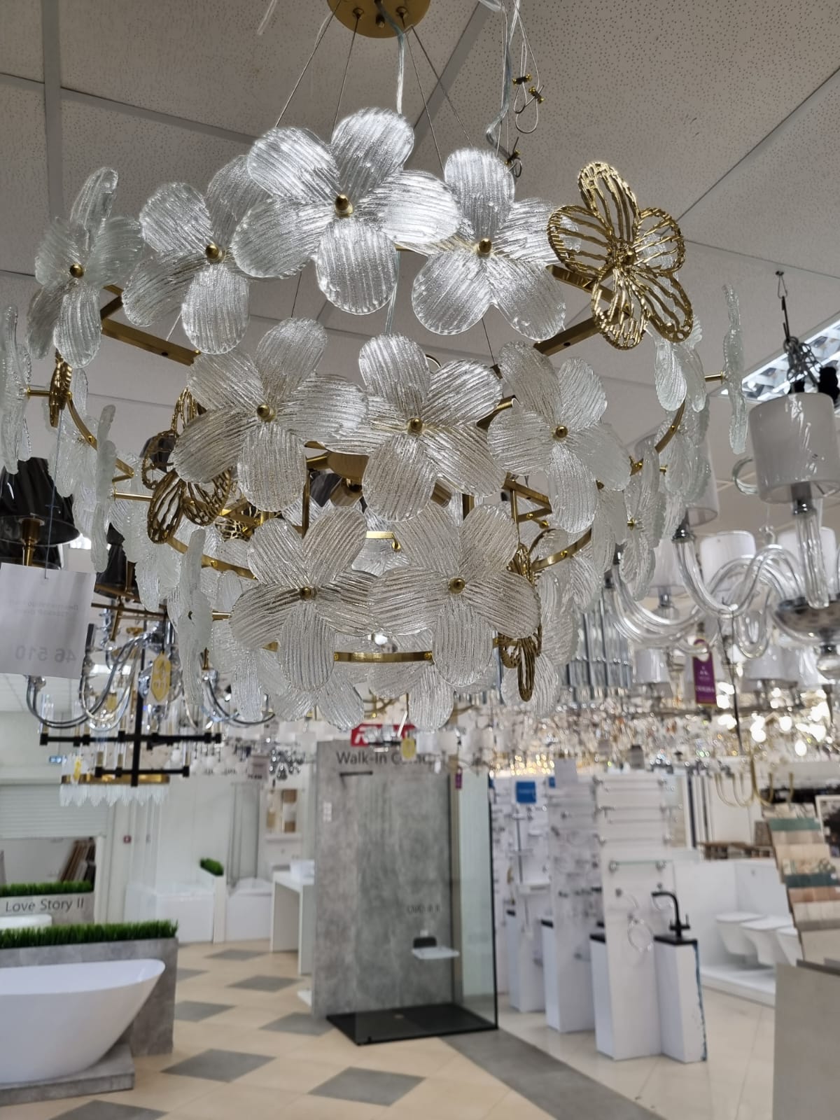 подвесная люстра indigo fiori 12049/8p brass v000555