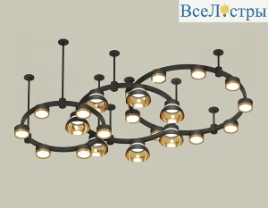 Комплект подвесного светильника Ambrella Light Techno Ring XR92222001 (A9222, A9227, C9233, C9242, C9238, C9232, N8145, N8124)