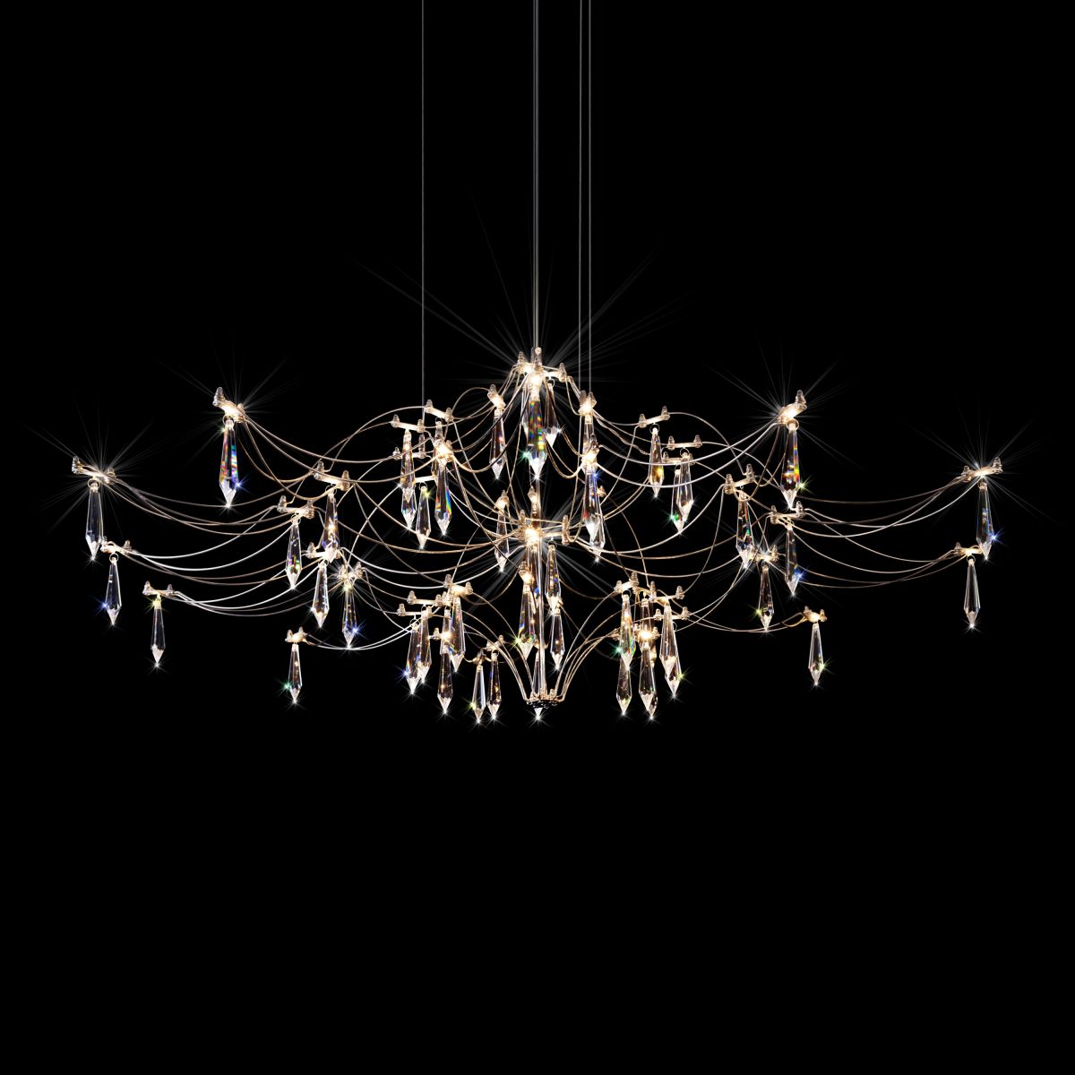 подвесная люстра loft it mira 10587/1000 silver asfour