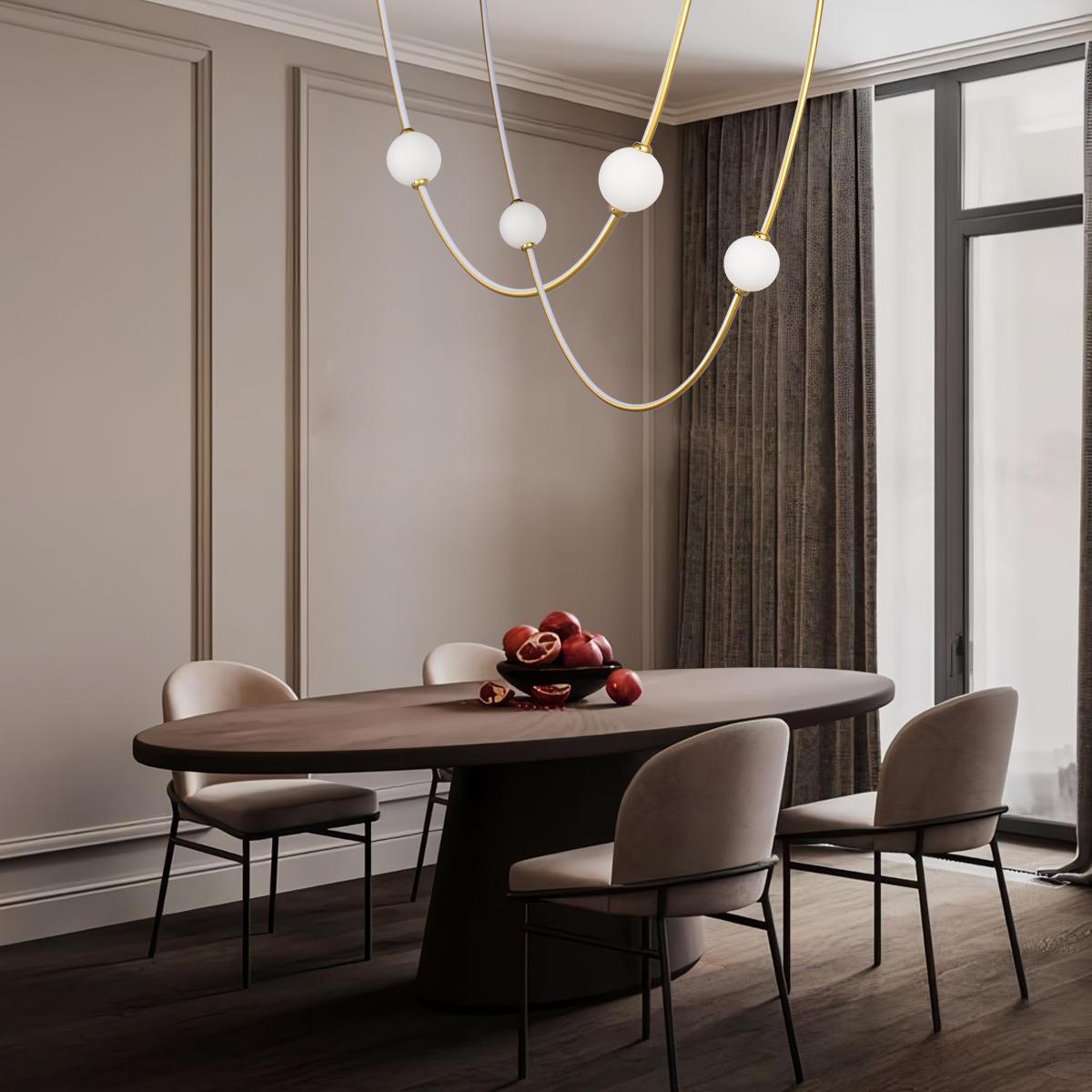 подвесной светодиодный светильник loft it embrace 10242/600 gold