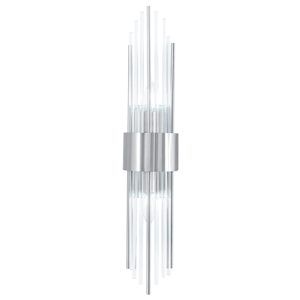 настенный светильник crystal lux atento ap2 chrome/transparente