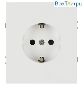 Розетка Эра Arktik 16-2102-01 с заземлением 2P+E Schuko со шторками 16А-250В белый Б0070424