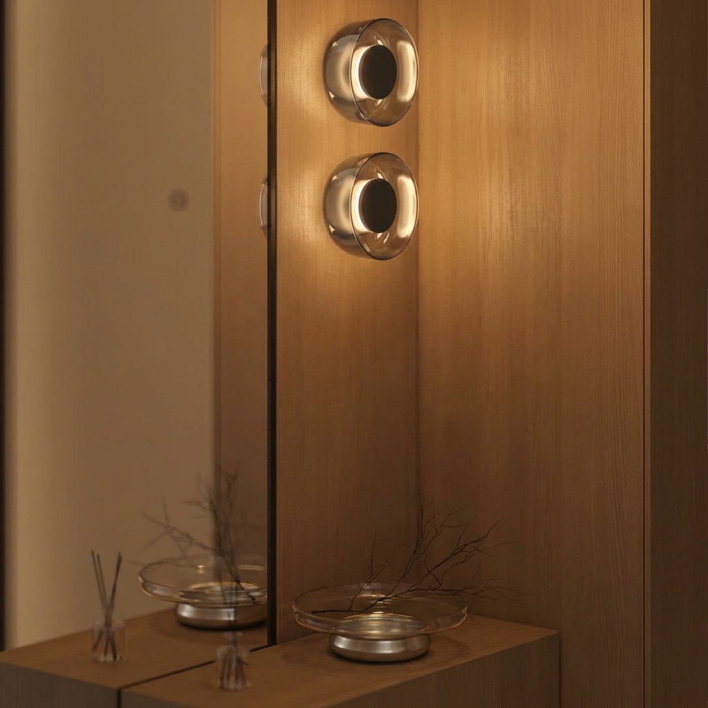 настенный светильник loft it totem 10466w smoke wood