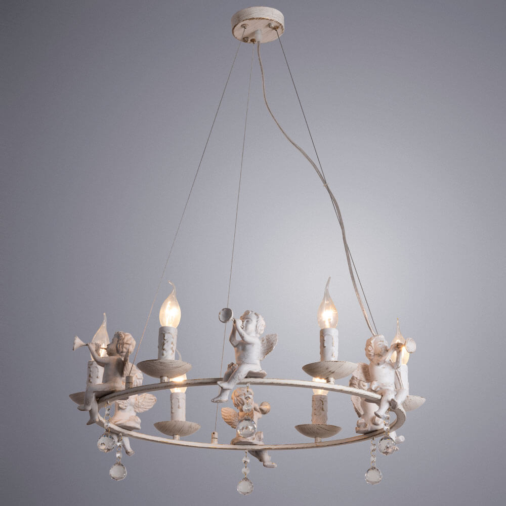 подвесная люстра arte lamp amur a1133sp-6wg