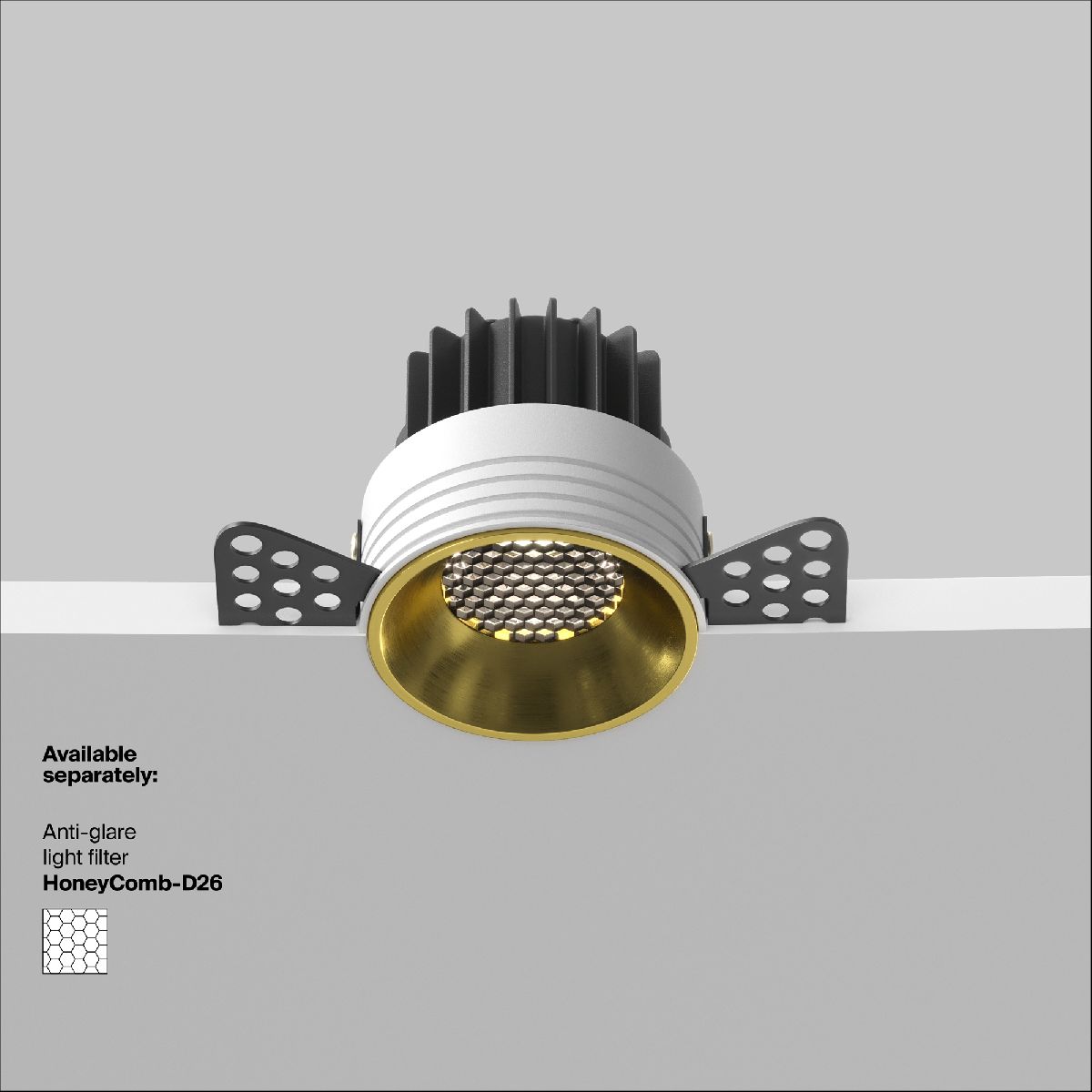 встраиваемый светильник maytoni round dl058-12w4k-trs-bs