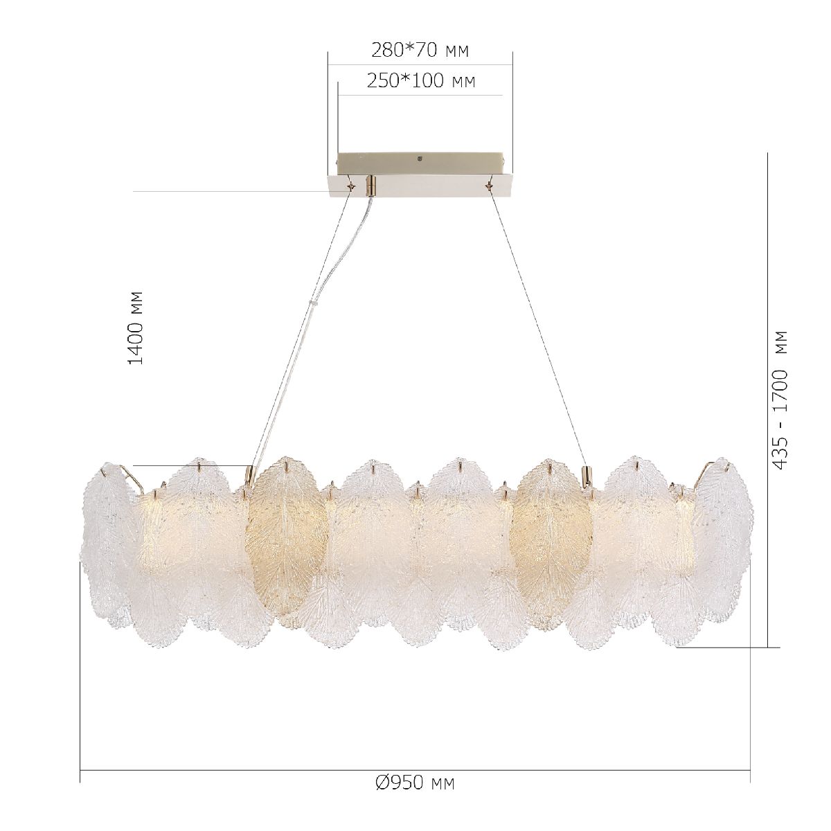 подвесная люстра st luce lightsome sl6135.233.01