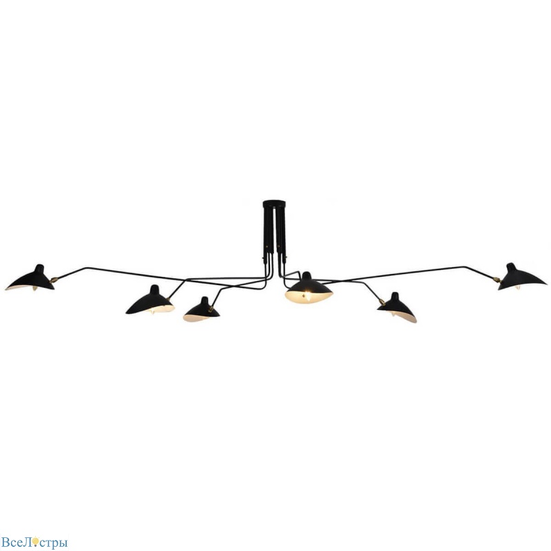 потолочная люстра lussole loft grlsp-9562