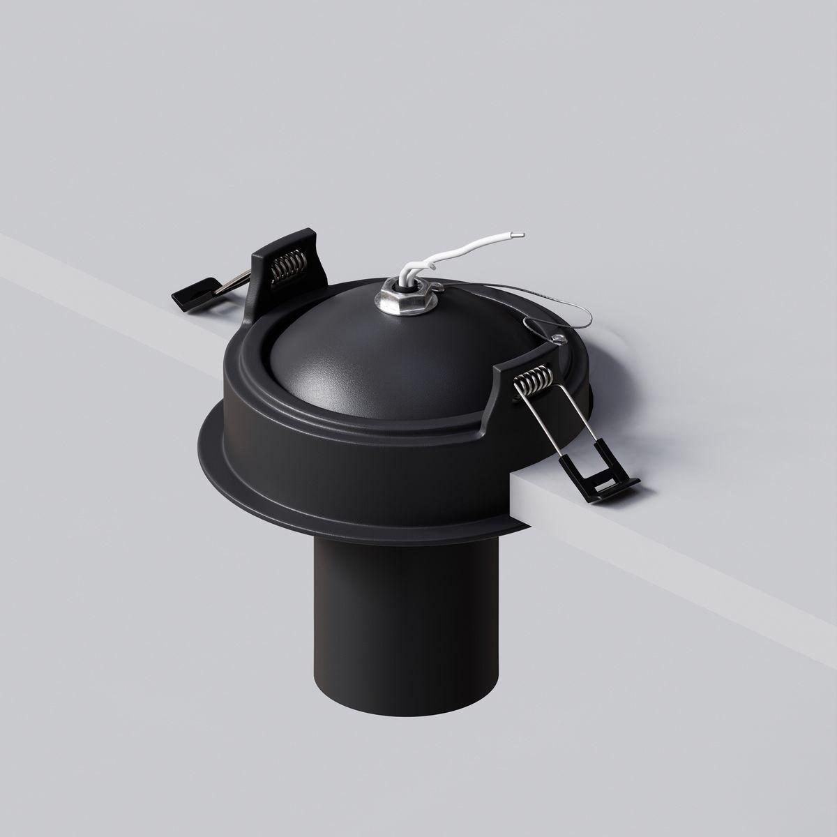 встраиваемый спот maytoni technical focus s c048cl-01-gu10-b